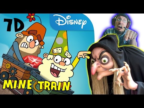 Lets Ride The Seven Dwarfs Mine Train inspired by Magic Kingdom Roller Coaster (7D on Disney XD)