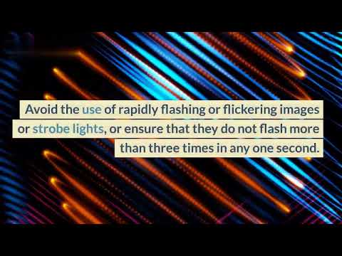 How to implement WCAG2.1 guideline 2.3 Seizures and Physical Reactions