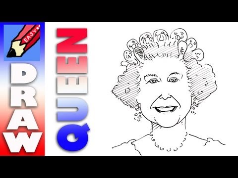 how to draw queen elizabeth i