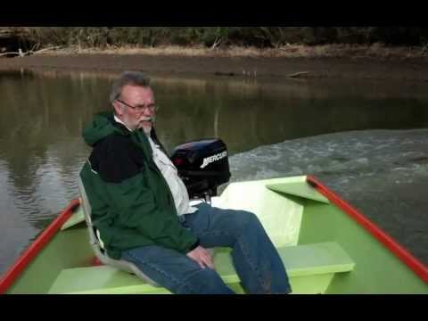 homemade wooden jon boat plywood weedwacker boat project build part