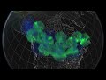 A collection of ground-based All-Sky Imagers (ASI) make up another important component of the THEMIS mission. It is sometimes referred to as the sixth THEMIS satellite. Descriptions of the instruments are available on the THEMIS-Canada Home Page. Imagery from each camera is co-registered to the surface of the Earth and assembled into a view of the auroral events.This movie presents data from the first large auroral substorm since the THEMIS launch. The substorm reached its maximum between 6:00 and 7:00 UT.Note that the ASI data in this movie are assembled from the lower resolution quick-look datasets. These create some extra pixellation of the data in the static high-resolution views.from: http://svs.gsfc.nasa.gov/goto?3512