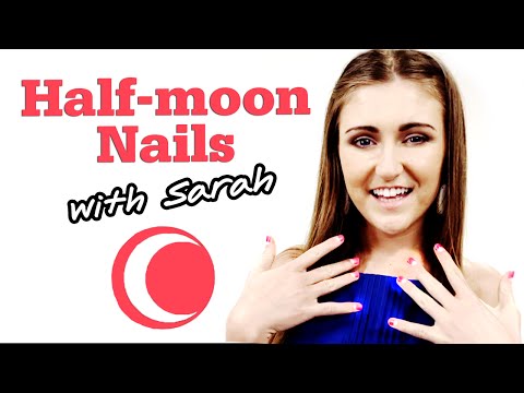 Half-moon nails with Sarah + OOTD! #17Daily
