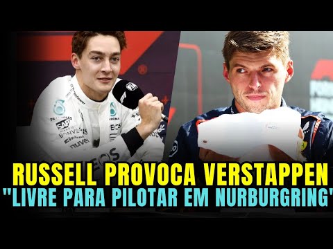 RUSSELL PROVOCA VERSTAPPEN! "Vá correr em Nürburgring!