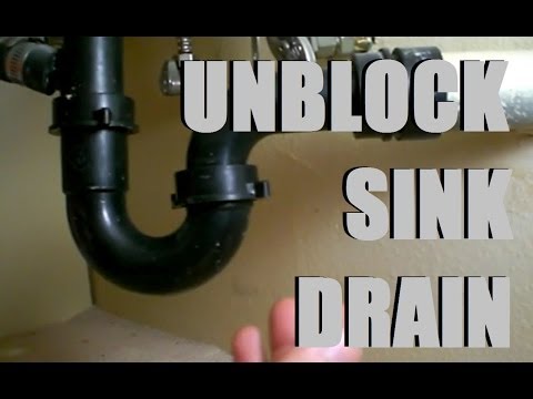 how to unblock kitchen sink