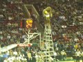 Squatch Back Flips & Dunks from a Tall Ladder at Sonics Game