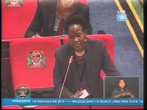 Hon. Prof Anna Tibaijuka(MP) speaking at the Constitutional Assembly