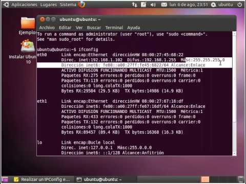 how to ipconfig in linux