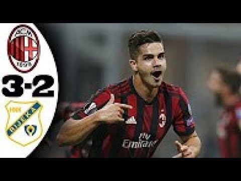 Milan vs Rijeka 3-2 All Goals & Extended Highlights 28/09/2017