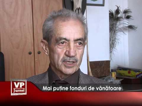 Mai puţine fonduri de vânătoare