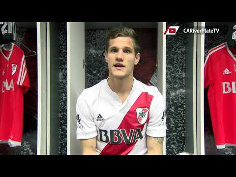 Bruno Zuculini y su saludo para todo River