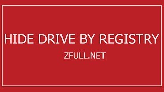 Hướng dẫn ẩn ổ đĩa trên Windows bằng Registry