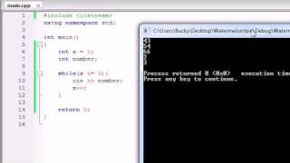 Buckys C++ Programming Tutorials - 19 - Simple Program Using A Loop