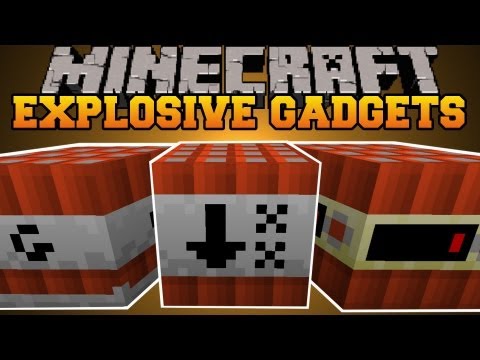 Minecraft : EXPLOSIVE GADGETS! (TNT, EXPLOSIVES, GADGETS) Gizmos Mod Showcase