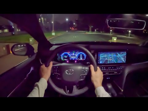 2025 Toyota Camry - POV Night Drive (Binaural Audio)