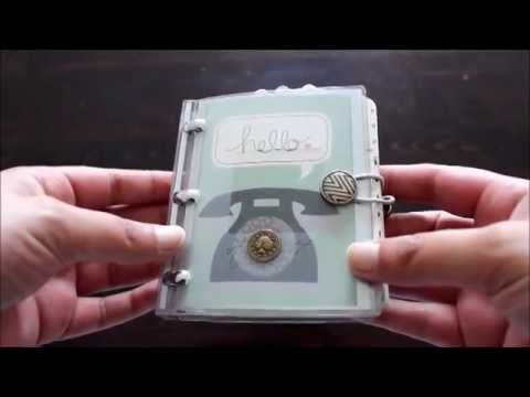 Telefon und Adressbuch Scrapbook