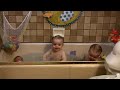 P&B: Twin Babies Splashing in the Tub