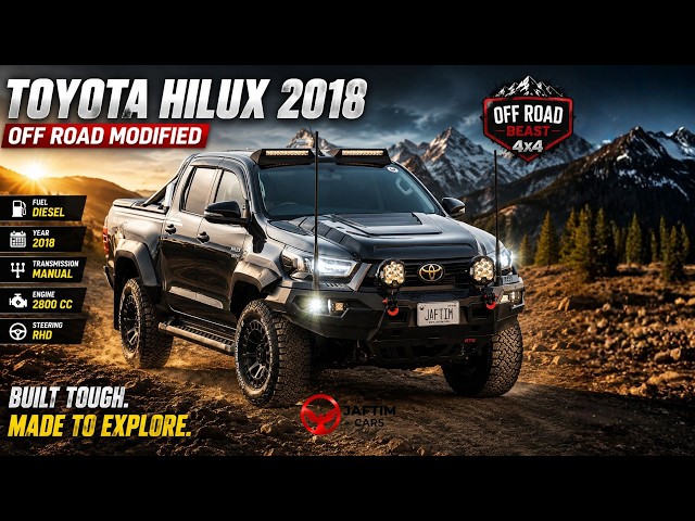 Toyota Hilux DLS 2018 | 2.8L DIESEL | MT | RHD | HEAVY BULL BAR WITH LED LIGHTS | ROOF MOUNTED LED LIGHTS | ROOF MOUN video