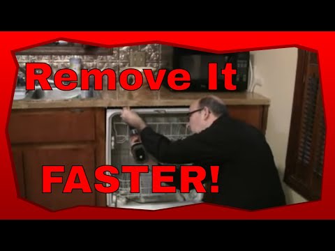 how to uninstall a dishwasher youtube