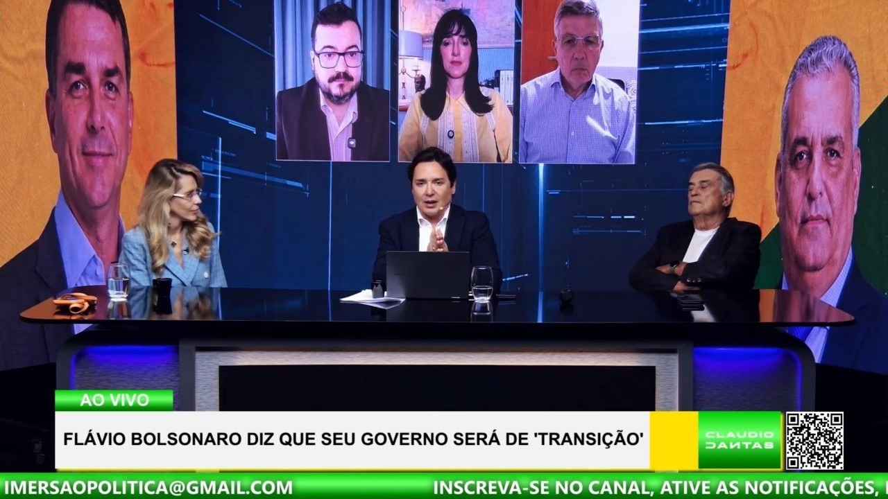 QUE SACADA! FLÁVIO BOLSONARO DIZ GOVERNO SERÁ DE TRANSIÇÃO