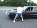 Volvo 850 wagon trying to burn out Volvo 850 wagon trying to burn out