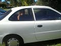dirty  slut getting into a car about to be done up the ween.