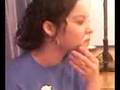 girl clowning