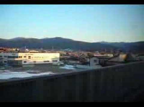 E351系スーパーあずさ４号　岡谷駅発車