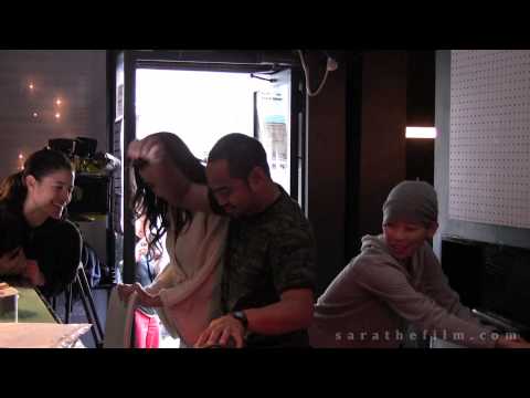 Cast and crew dolly ride