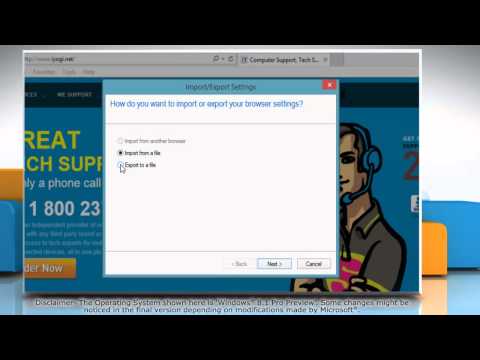how to save ie favorites to usb