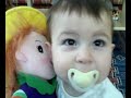 happy little baby with her baby! comic laughing baby laugh !