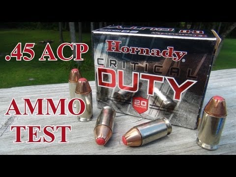 AMMO TEST: Hornady Critical Duty .45 ACP +P 220 gr JHP