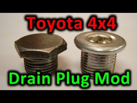 how to remove square oil drain plug