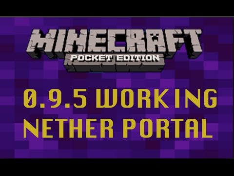 how to make a purple portal in minecraft pe
