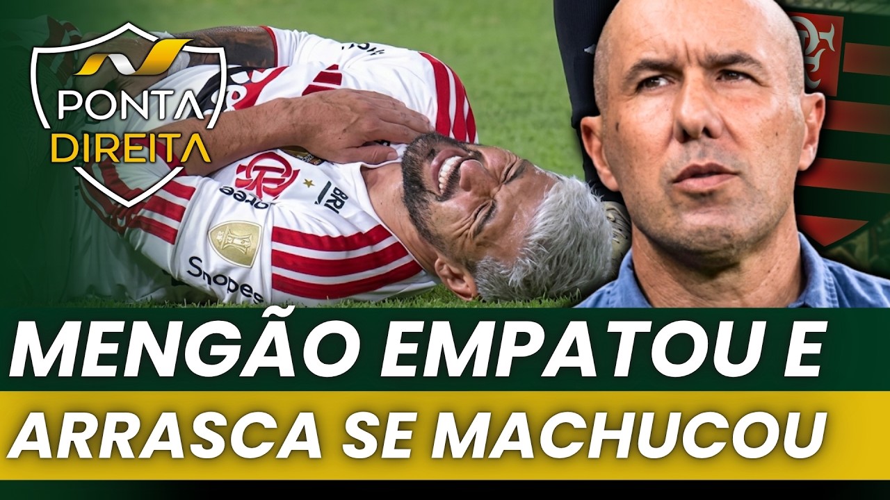 Flamengo empata com Estudiantes e perde Arrascaeta lesionado
