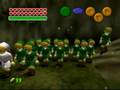 Many links in kokiri forest then Darklinks in Temple of time