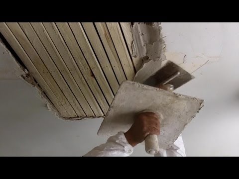 how to patch lath and plaster ceiling