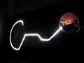 neon part of an interactive mobile robotic exhibit