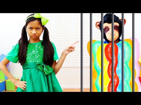 Wendy Pretend Play with Balloons Toys and Colorful Huge Surprise Eggs Kids Toy