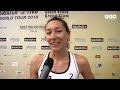 Sfida fra due squadre italiane di beach volley per lincontro inaugurale del Foro Italico Grand Slam, tappa italiana dello Swatch FIVB World Tour 2010. La coppia Silvia Fanella - Barbara Campanari ha avuto la meglio su quella di Laura Giombini e Chiara Ferretti. Ai microfoni di TVN le impressioni a caldo delle 4 protagoniste!