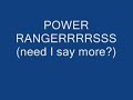 Power Rangers Theme Song Cover by me