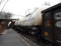 CSX Q410 Double Crossover Through A Work Zone