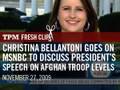 Christina Bellantoni on MSNBC to Discuss President's Speech on Afghan Troop Levels