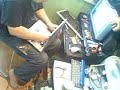 Notebook repair on knees