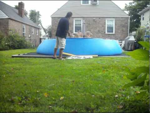 how to drain intex pool