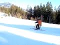 Louise first ski bike Ride