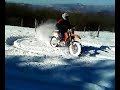 VAIANO TRAVERSI SULLA NEVE KTM 125 EXC