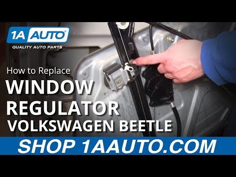 How To Install Replace Broken Power Window Regulator Volkswagen Beetle 98-10 1AAuto.com