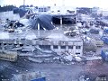 this is a time-laps made by andreas of the demolition of the ericsson chip factory in kista on isafjordsgatan. the newest part of this factory was built ~1992 for a cost of ~200000 usd and demolished 2006. the part you see closest to the camera is the older part.
the pictures for the video were taken between 2006-03-05 and 2006-04-13.
the music is from youtubes sound library. the artist is 009 sound system with the dark empire.

better quality of video and audio with 