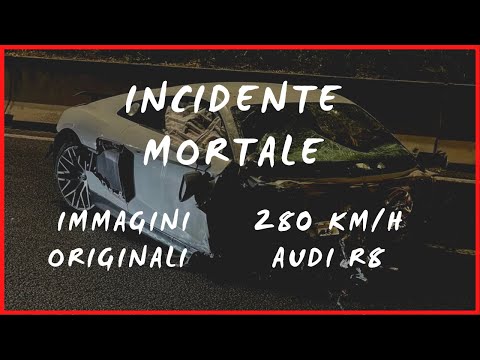 Nagrali swój wypadek Audi R8 przy prawie 300 km/h