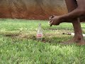 Coke bottle (glass!) explosion